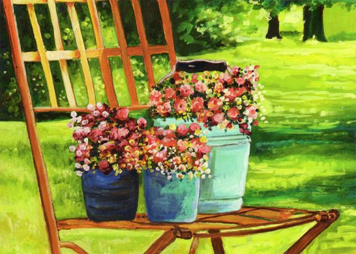 EP – 121 Macetas con flores