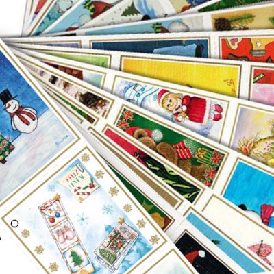Juego de 3 Etiquetas para regalo (Navidad)