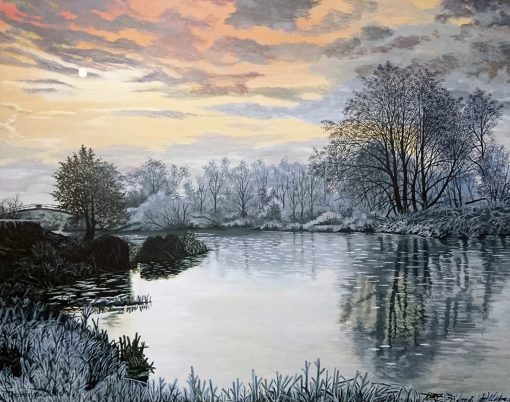 Grabado Paisaje de Invierno 2/25