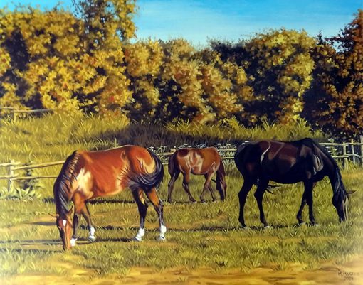 Grabado Caballos 18/25