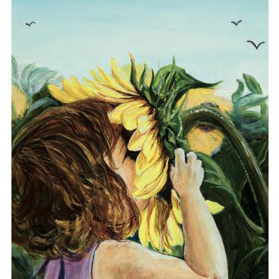 M-2505 Niña con girasol