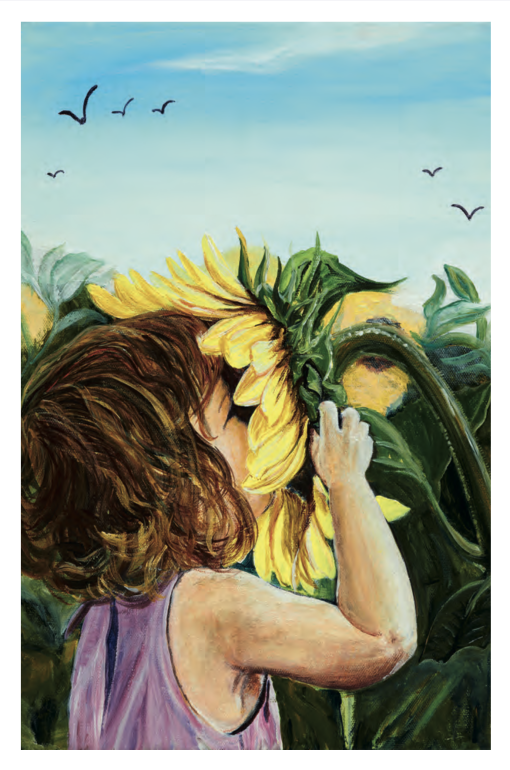 M-2505 Niña con girasol