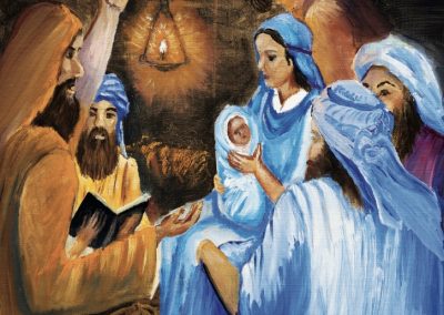 M - 2604 Adorando al Niño Jesús
