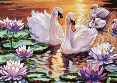 M-2602 Familia de cisnes