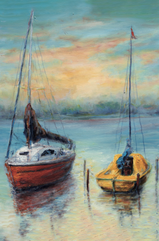 M-2604 Veleros al atardecer