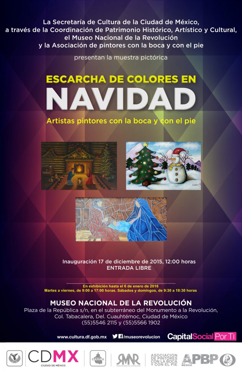 Escarcha de colores en Navidad