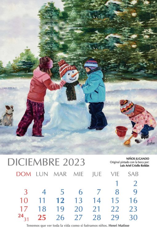 Calendario Artístico 2023