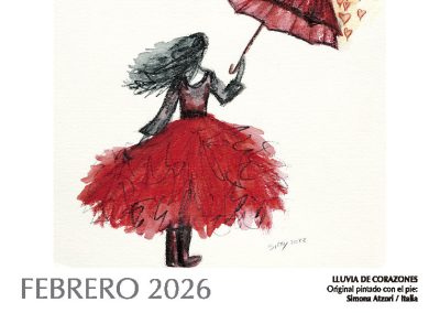 Calendario artístico 2026 Febrero