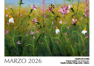 Calendario artístico 2026 Marzo