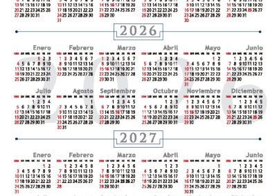 Calendario artístico 2026