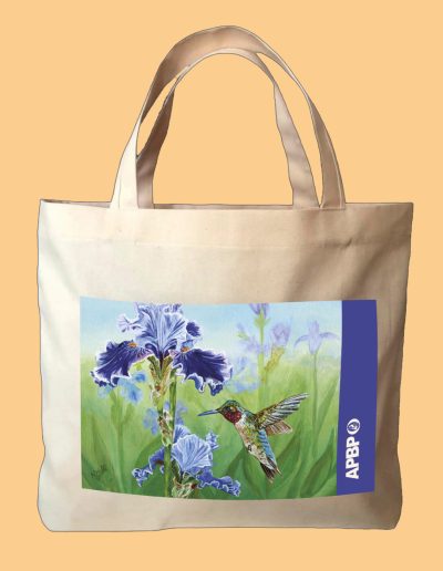 BOLSA LIRIO Y COLIBRÍ
