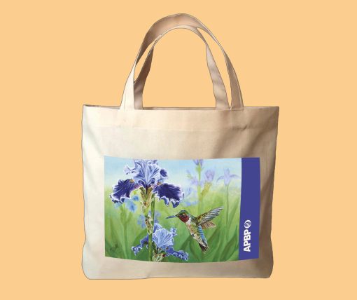 BOLSA LIRIO Y COLIBRÍ