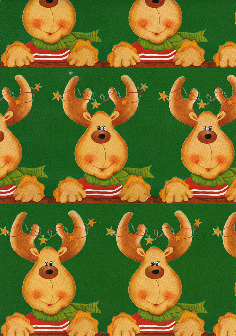 Papel para envolver regalos de Navidad Galletas de Jengibre - Imagen 2