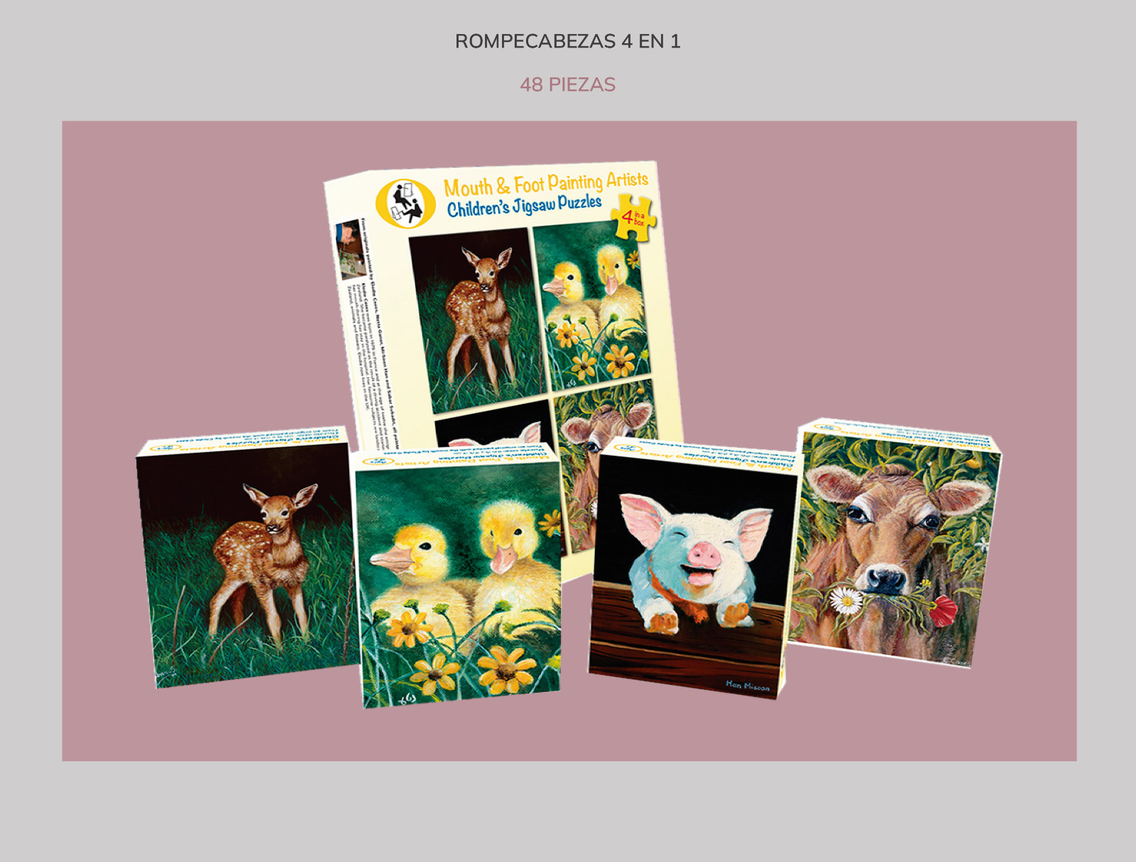 COLLAGE ROMPECABEZAS 4 EN 1 COLLAGE ROMPECABEZAS 4 EN 1